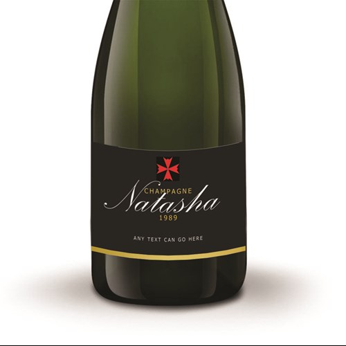 Personalised Champagne - Black Lable